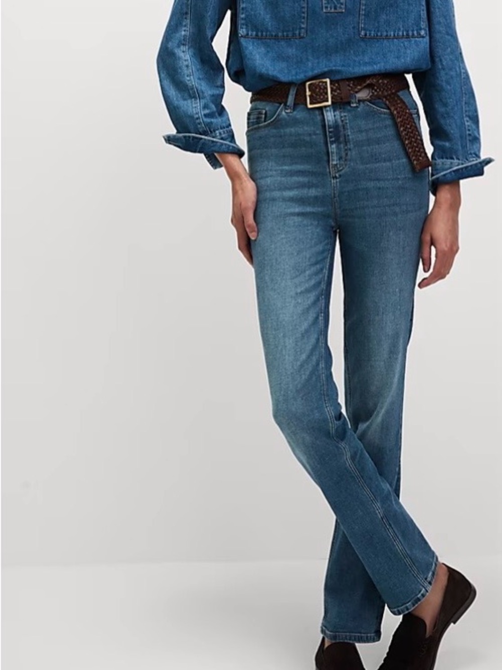 EUC M&S Marks and Spencer The Sienna Straight Leg Soft Classic Jeans. SIZE 10